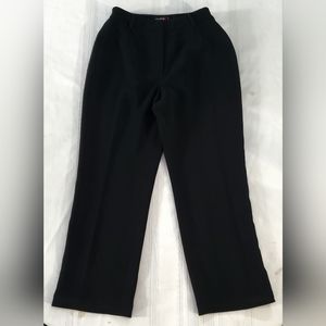 Studio G Petite Classic High Rise Black Dress Pants With  Lining Size 8P